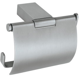 180012015 NIA Держатель туалетной бумаги с крышкой сталь шлифованная BEMETA
