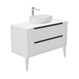 S100W-KPW Тумба со столешницей Севилья 100 Белый мат