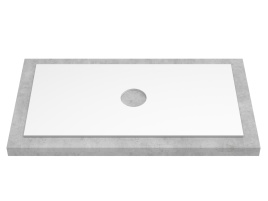 KPW795 Столешница 80см компакт-плита Белая (1 вырез)