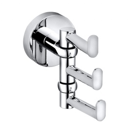 104106072 OMEGA Крючок тройной поворотный, хром BEMETA