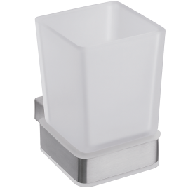 180011015 NIA Держатель зубных щеток стакан сталь шлифованная BEMETA