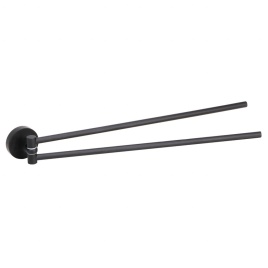 104204190 DARK Полотенцедержатель двойной поворотный, черный BEMETA