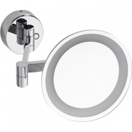 116101802 Косметическое зеркало d.200 мм с подсветкой LED (сенсорное) хром BEMETA