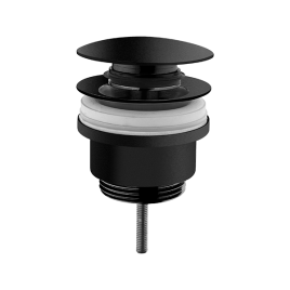 A4514936 Донный клапан Click-Clack для раковин с переливом черный матовый VITRA
