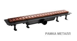 SZH865R Душевой лоток с рамкой и решеткой 65см из нержавеющей стали DESIGN2 цвет матовое розовое золото PLASTBRNO