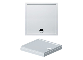 D002013005 Душевой поддон DAVOS 273 100x80 белый с панелью RIHO