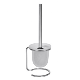 104113109 NEO Ершик  напольный (стекло), щётка черная,  сталь шлифованная BEMETA