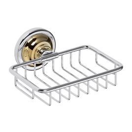 144208168 RETRO Мыльница золото/хром BEMETA