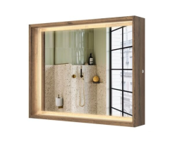 PZ90AT Зеркало с полкой Парма 90 с подсветкой Аттик