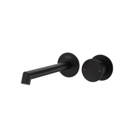 E5508 Смеситель для раковины настенный Arte черный TESKA