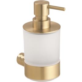 174109010 ZYRA Дозатор для жидкого мыла, 200 мл светлое золото матовое BEMETA