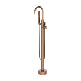 OL-649017-BRG D-LINE Смеситель для ванны напольный матовая медь OLIVEEKA