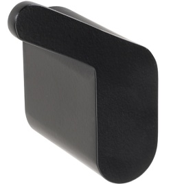 167106190L ORGANIC BLACK Крючок, левый черный матовый BEMETA