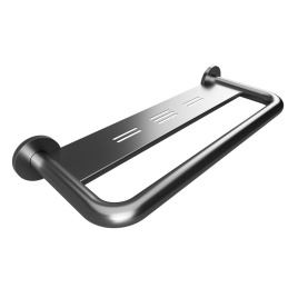 301100572 Поручень с полкой 580x220 мм сталь шлифованная BEMETA