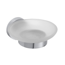 104108042 OMEGA Мыльница стеклянная, хром BEMETA