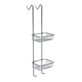 104702172 CYTRO Двойная полочка для мыла угловая хром BEMETA