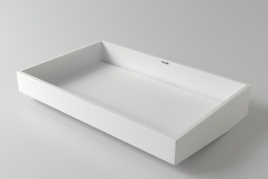 1.02.020.11.1 POLARIS Раковина для интрегрированных столешниц 58x37 Soft Rock Белый матовый HOLBI