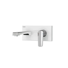 E5106 Настенный смеситель для раковины Quarsar, хром TESKA