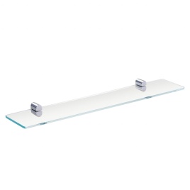 157102241 ORGANIC Полка стеклянная сталь полированная BEMETA