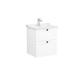 68848 Root Classic Тумба 60 см с классической раковиной 2 ящика матовый белый VITRA