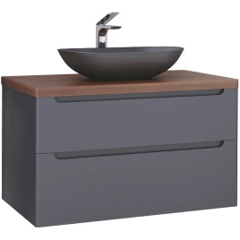 *wood.01.100/P/GR Тумба Wood 100 серая серый JORNO