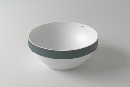 1.02.021.11.2 CAPELLA Раковина полувстроенная 41x41 Soft Rock Duo палитра RAL HOLBI