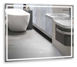 Ctn.02.1200x800/W/JR Зеркало КАТАНИЯ 120x80 с сенсорной подсветкой/антипар JORNO
