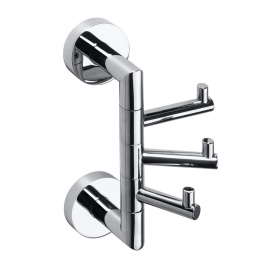 104206072 OMEGA Крючок тройной поворотный, хром BEMETA