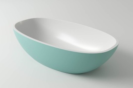 1.02.008.11.2 TEFIA Раковина 63x35 Soft Rock Duo палитра RAL HOLBI