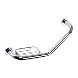 106107031 HOTEL Поручень изогнутый с мыльницей хром BEMETA