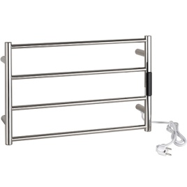 704151081 Электрический полотенцесушитель 560х370мм 63W полированная сталь BEMETA