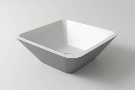 1.02.004.11.2 SATURN Раковина 42x42 Soft Rock Duo палитра RAL HOLBI