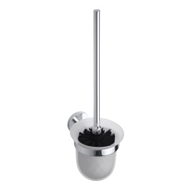 104113017 OMEGA Ершик подвесной (стекло), черная щётка, хром BEMETA