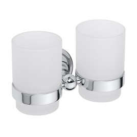 144310022 RETRO Двойной держатель зубных щеток хром BEMETA