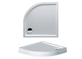 D002020005 Душевой поддон DAVOS 285 100x100 белый R550 с панелью RIHO
