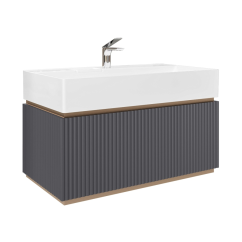 Fil.01.90/P/A/JR Тумба Filoro 90 подвесная антрацит JORNO фото 1