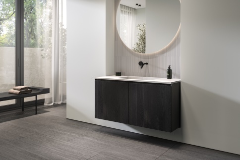 1.02.020.11.3 POLARIS Раковина для интрегрированных столешниц 58x37 Soft Rock Color палитра RAL HOLBI фото 3