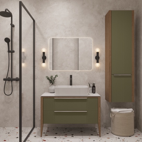 PVZ Пенал Валенсия Зеленый тростник (правый R) (RAL 6013) фото 3