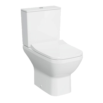 9833B003-7205 Integra Square Напольный безободковый унитаз Open-Back с бачком и сиденьем микролифт фото 1