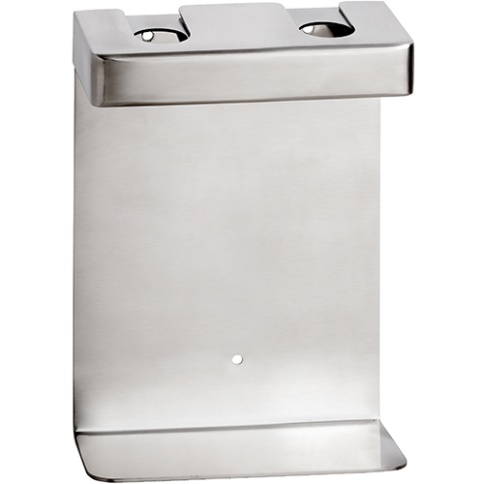 146109465 HOTEL Двойной держатель дозатора мыла квадратный шлифованная сталь BEMETA фото 1