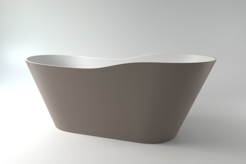 1.01.005.11.2 AFRODITA Ванна 161x68 Soft Rock Duo палитра RAL HOLBI фото 1