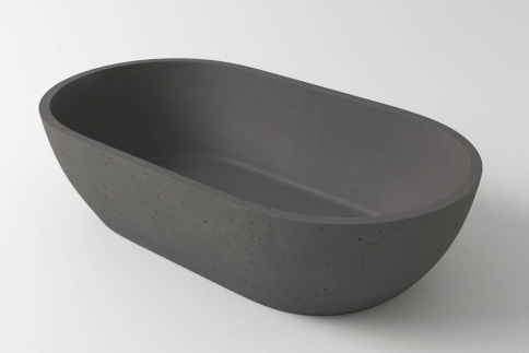 2.02.009.44.4 MERCURY Раковина 64x35 Nano Concrete бетон HOLBI фото 1