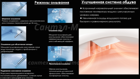 P30 Подвесной унитаз с функцией биде, автосмывом и подогревом, импульсный JOMOO (RUD5450-S0-IDO) фото 20