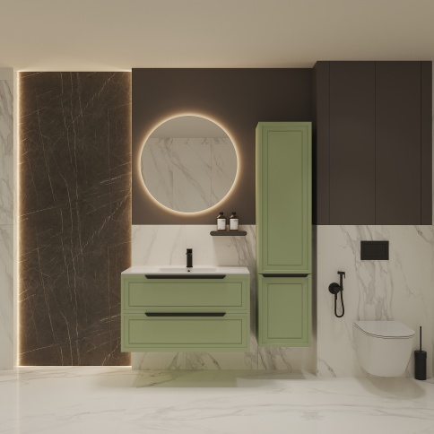 S90F Тумба под раковину/столешницу Севилья 90 Фисташковый (RAL 6019) фото 2