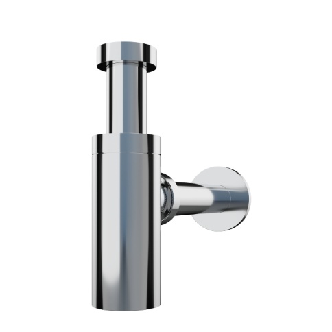 EMCP001 POSEIDON Сифон для раковины (пластик) хром PLASTBRNO фото 1