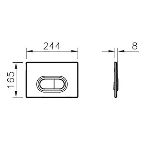 740-0940 Loop O Панель смыва для 740-XXXX Нерж.сталь фото 2