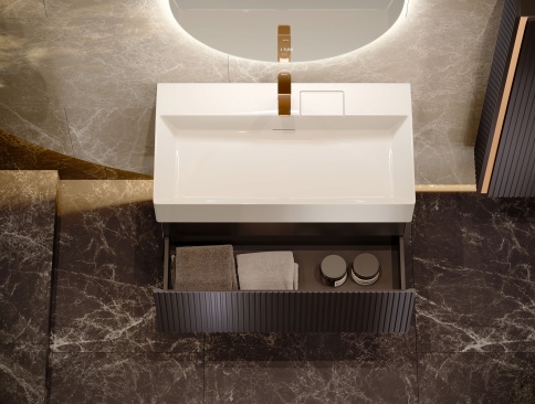 Fil.01.90/P/A/JR Тумба Filoro 90 подвесная антрацит JORNO фото 8