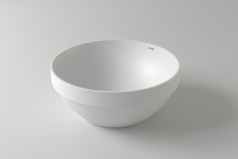 1.02.021.11.1 CAPELLA Раковина полувстроенная 41x41 Soft Rock Белый матовый HOLBI фото 1