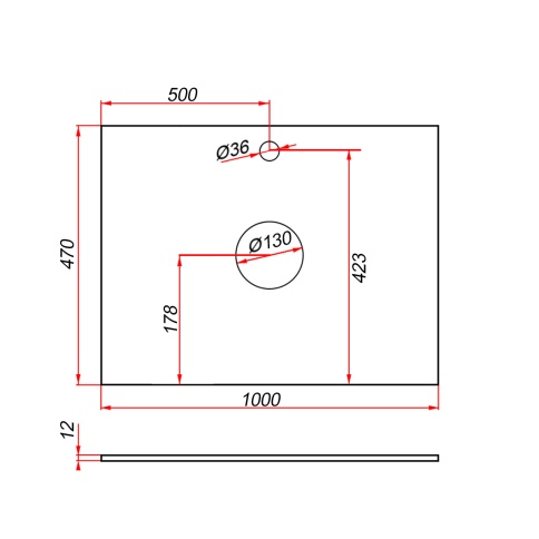 V100S-KPW Тумба со столешницей Валенсия 100 Камень (RAL 7047) фото 5