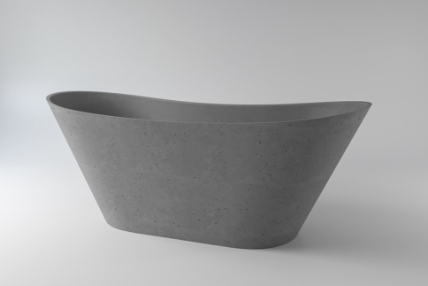 2.01.004.44.4 AFINA Ванна 161x66 Nano Concrete бетон HOLBI фото 1